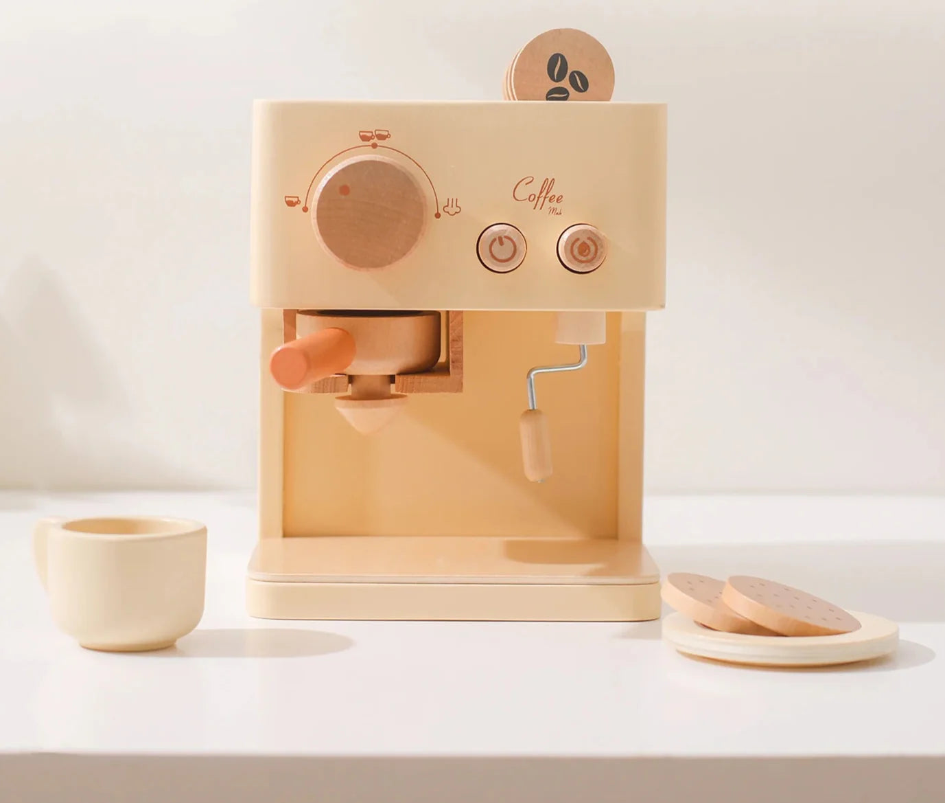 Wooden Espresso Maker Toy