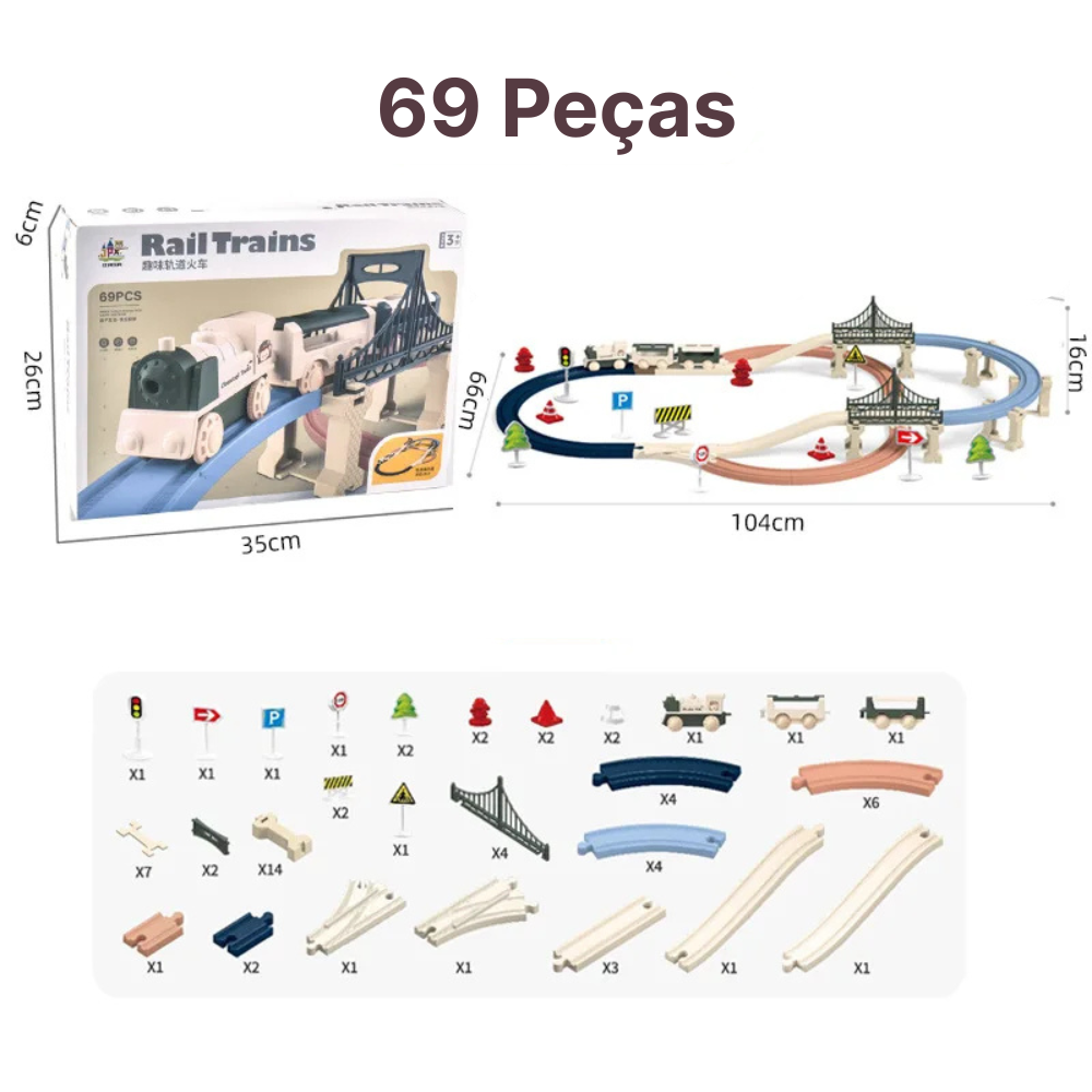 Build-Your-Own Electric Train Tracks - Engaging Educational Toy