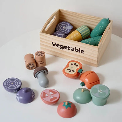 Kids' Wooden Play Food Set