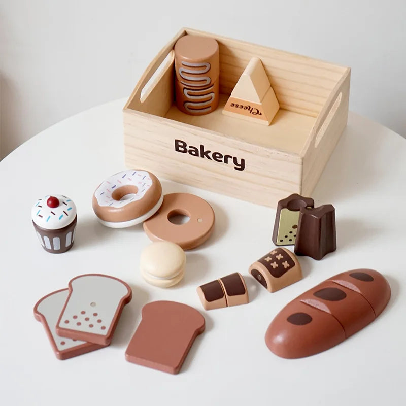 Kids' Wooden Play Food Set
