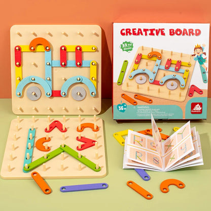 Imaginative Montessori Wooden Activity Board for Kids