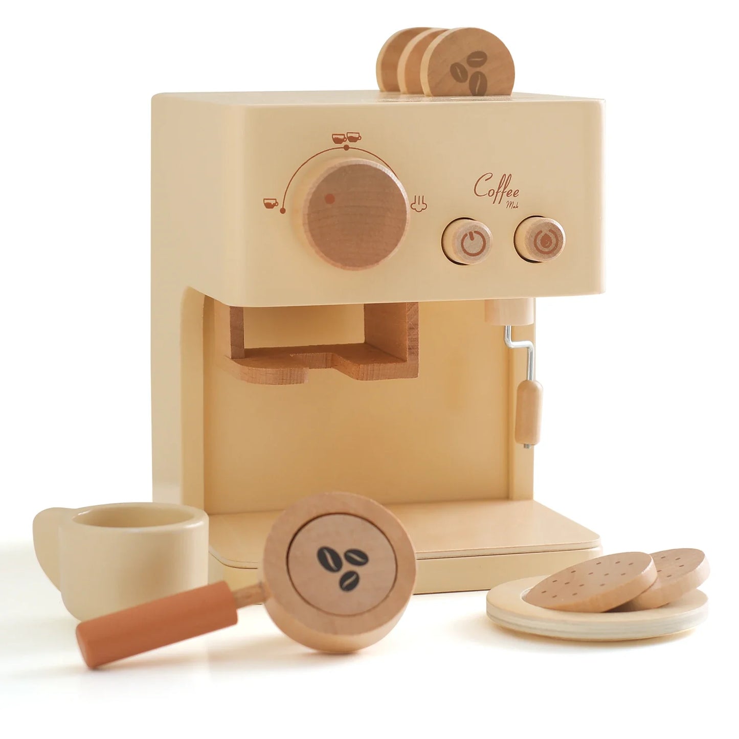 Wooden Espresso Maker Toy
