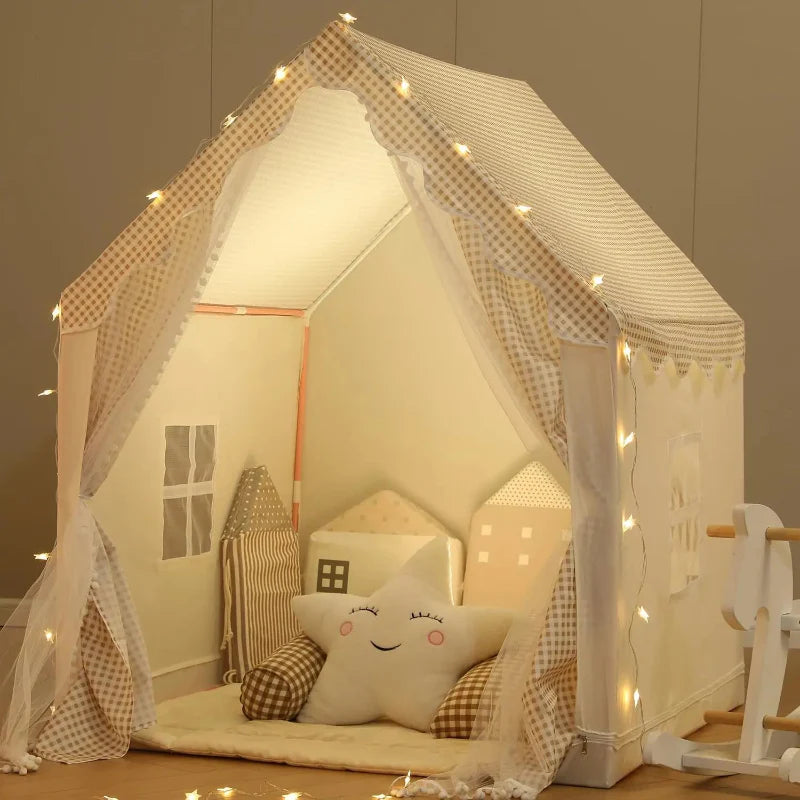 Kids' Tent with Starry Lights
