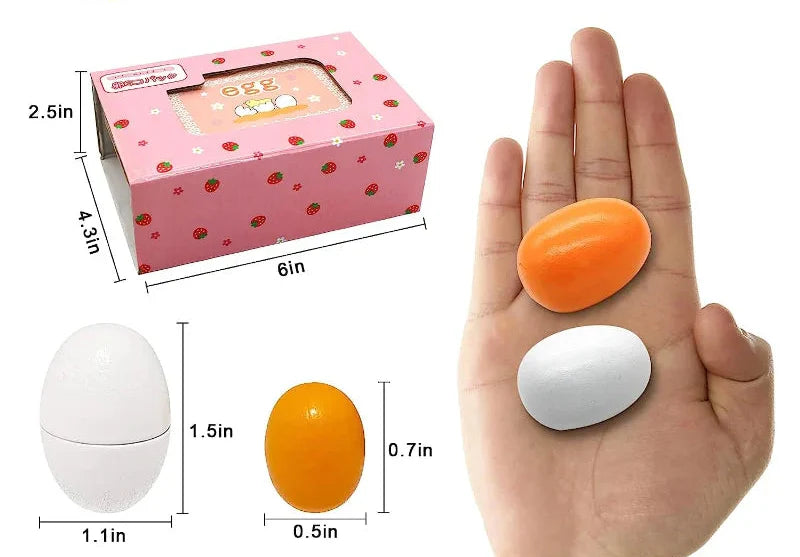 Wooden Egg Playset for Kitchen Fun