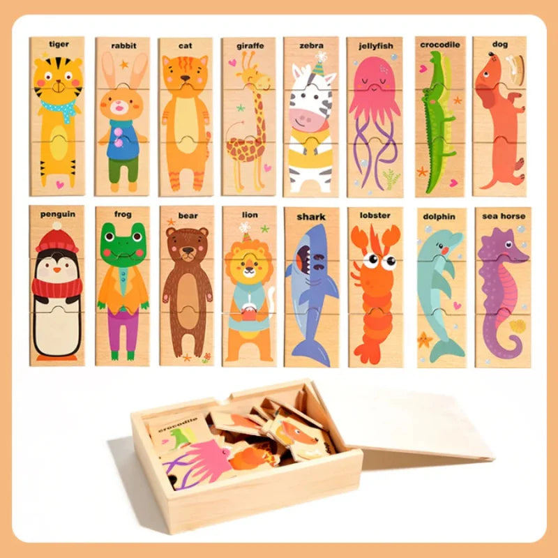 Wooden Animal Puzzle for Learning