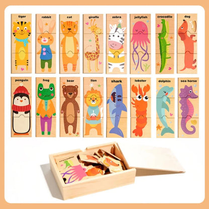 Wooden Animal Puzzle for Learning