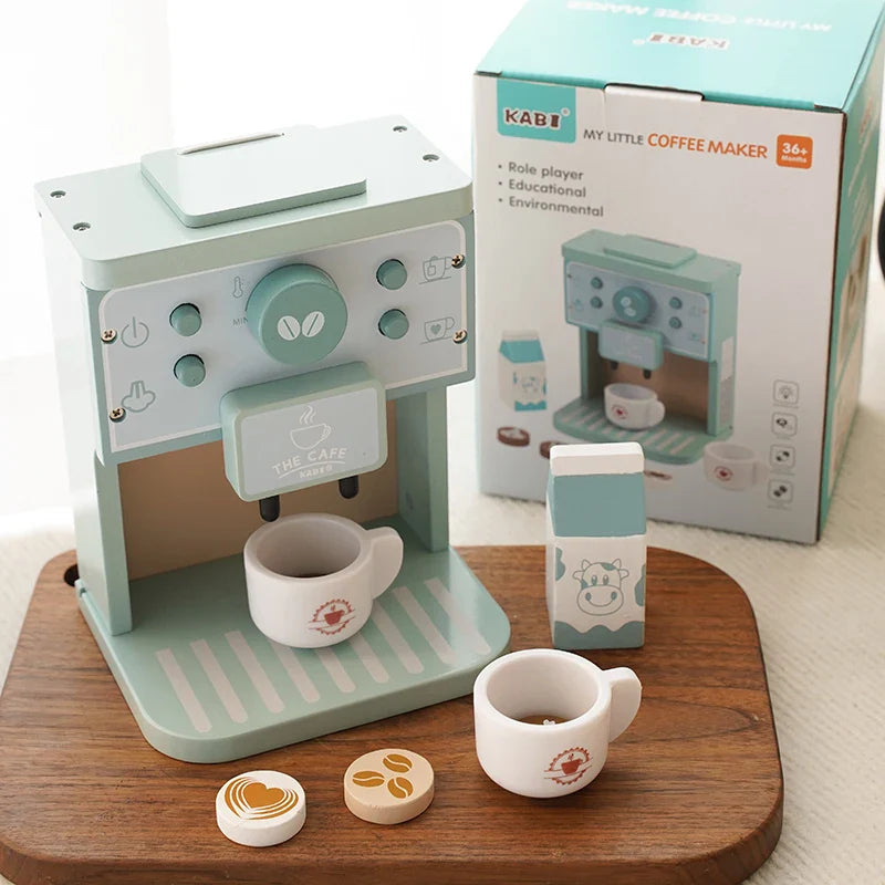 Kids' Wooden Coffee Maker - Imaginative Play Set
