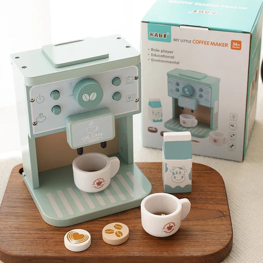 Kids' Wooden Coffee Maker - Imaginative Play Set