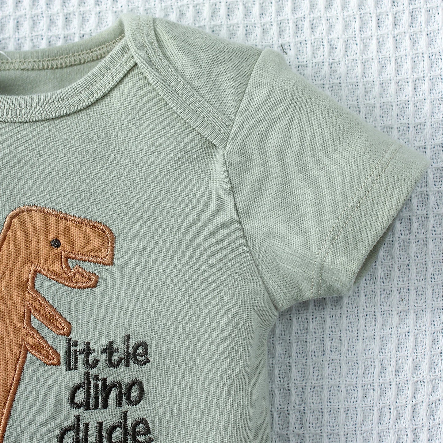 Dinosaur-Themed 3-Piece Infant Bodysuit Set