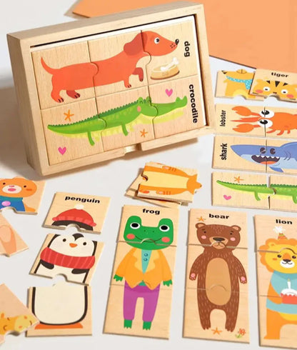 Wooden Animal Puzzle for Learning