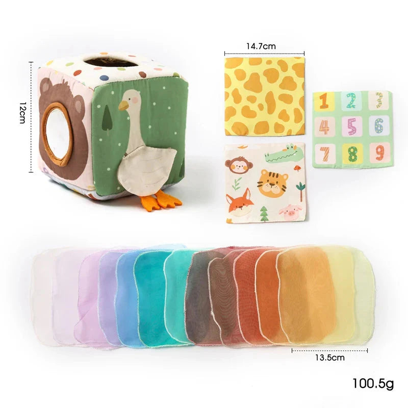 Montessori Sensory Fabric Discovery Box