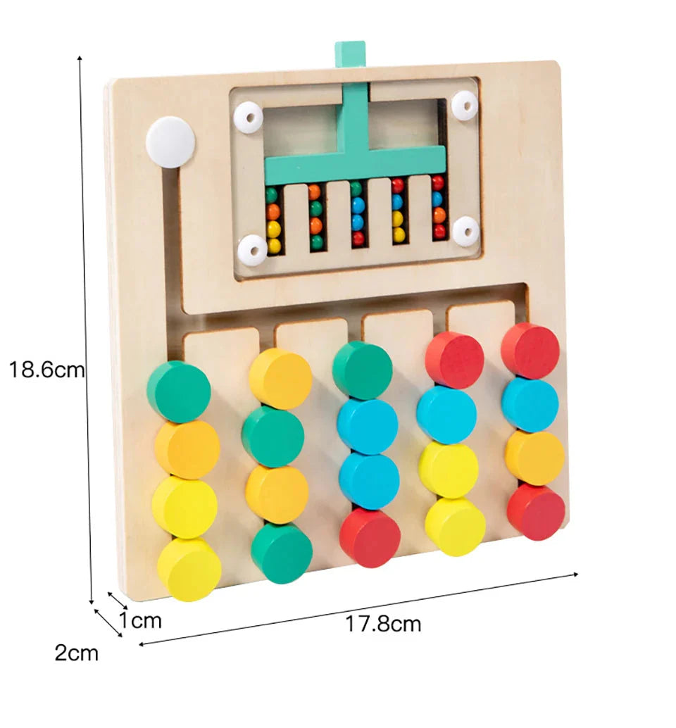 Wooden Slide Puzzle for Montessori Learning