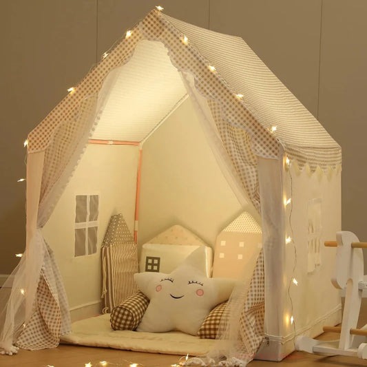 Kids' Tent with Starry Lights