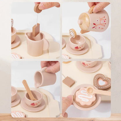 Wooden Tea Set for Kids