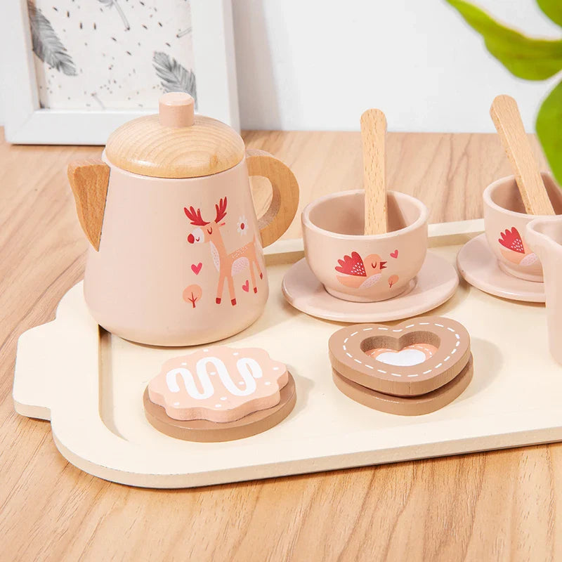 Wooden Tea Set for Kids