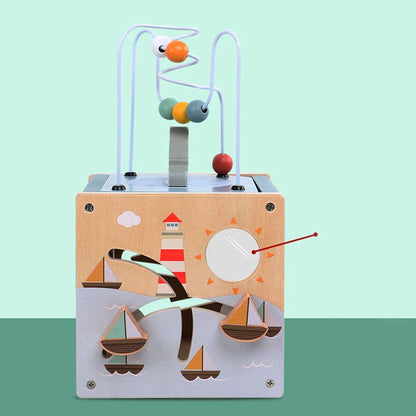5-in-1 Montessori Activity Cube for Kids