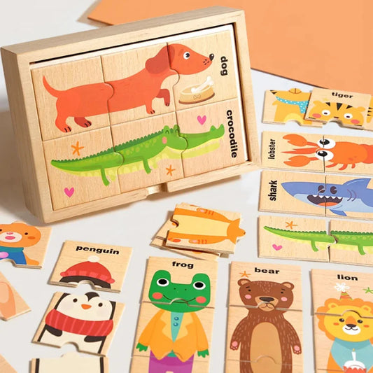 Wooden Animal Puzzle for Learning