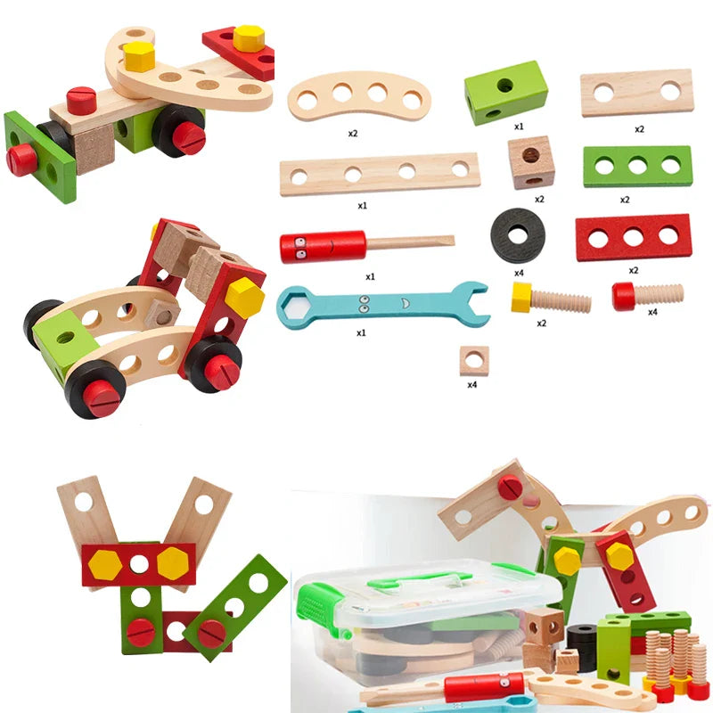 Montessori Wooden Tool Set