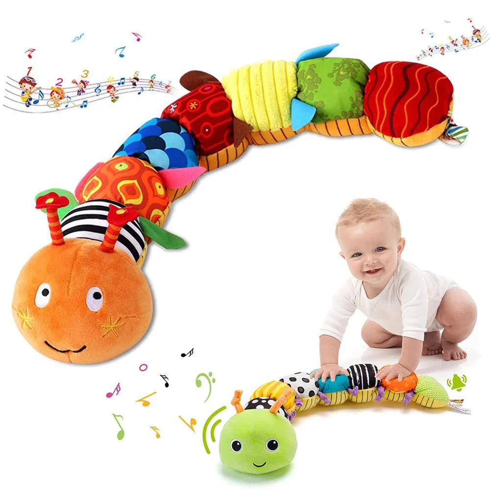 Plush Musical Caterpillar Toy for Infants