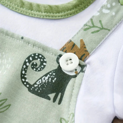 Kids' Zoo Animal Pattern Romper
