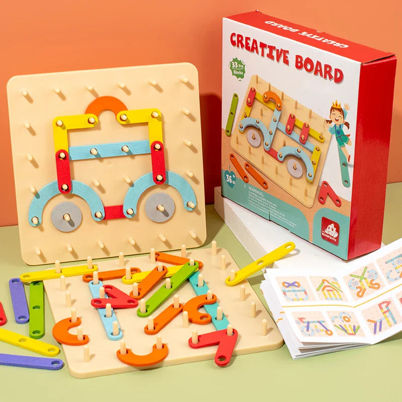 Imaginative Montessori Wooden Activity Board for Kids