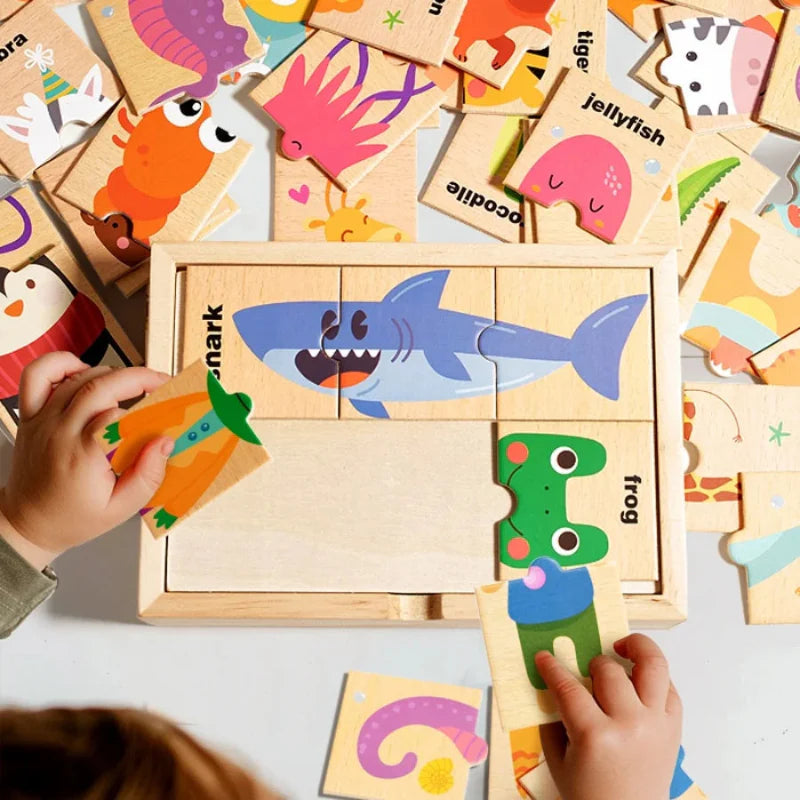 Wooden Animal Puzzle for Learning