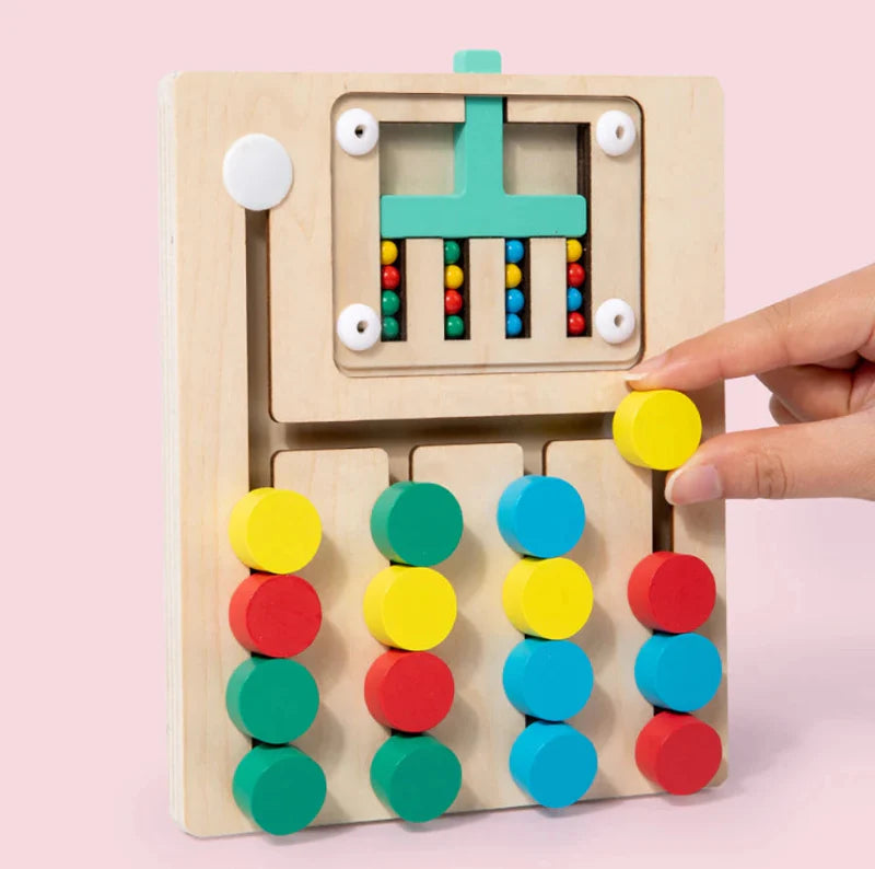 Wooden Slide Puzzle for Montessori Learning