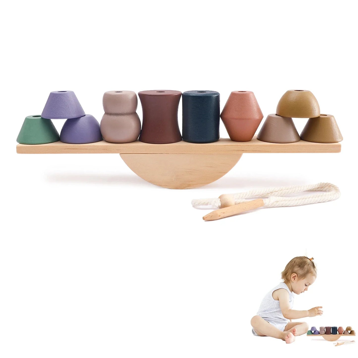 Montessori Stacking Block Set