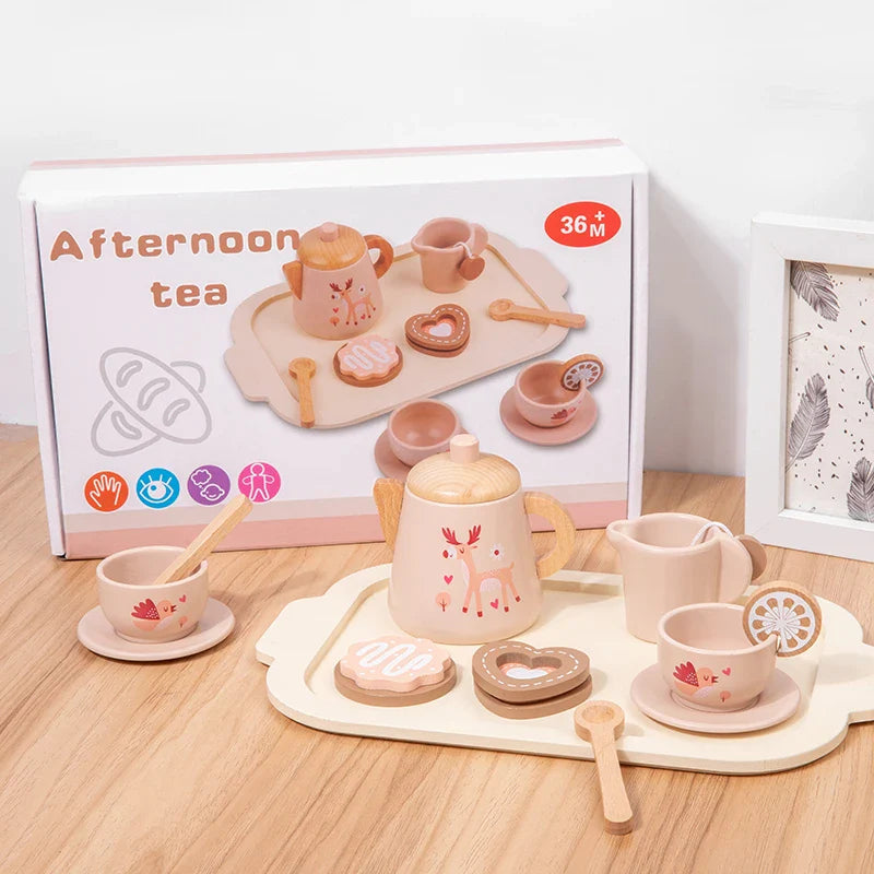 Wooden Tea Set for Kids