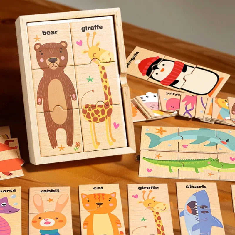 Wooden Animal Puzzle for Learning