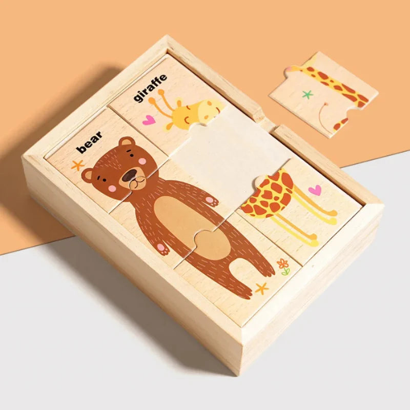 Wooden Animal Puzzle for Learning