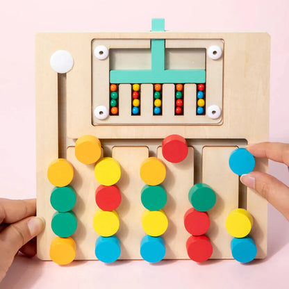 Wooden Slide Puzzle for Montessori Learning