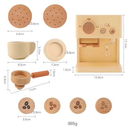 Wooden Espresso Maker Toy