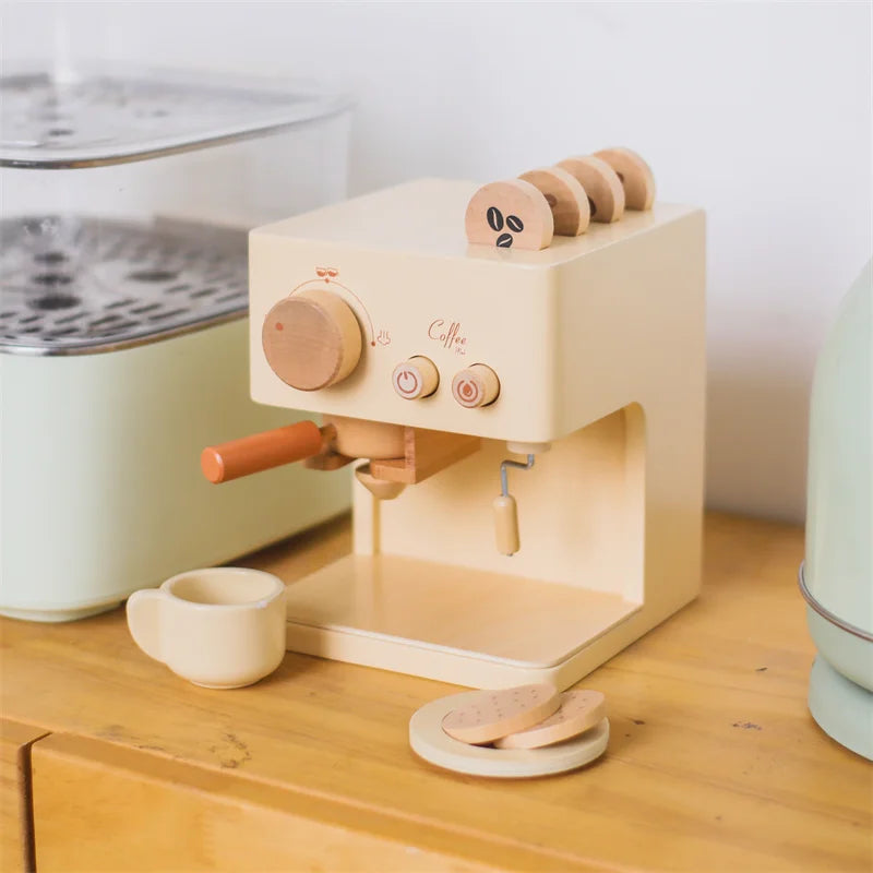 Wooden Espresso Maker Toy