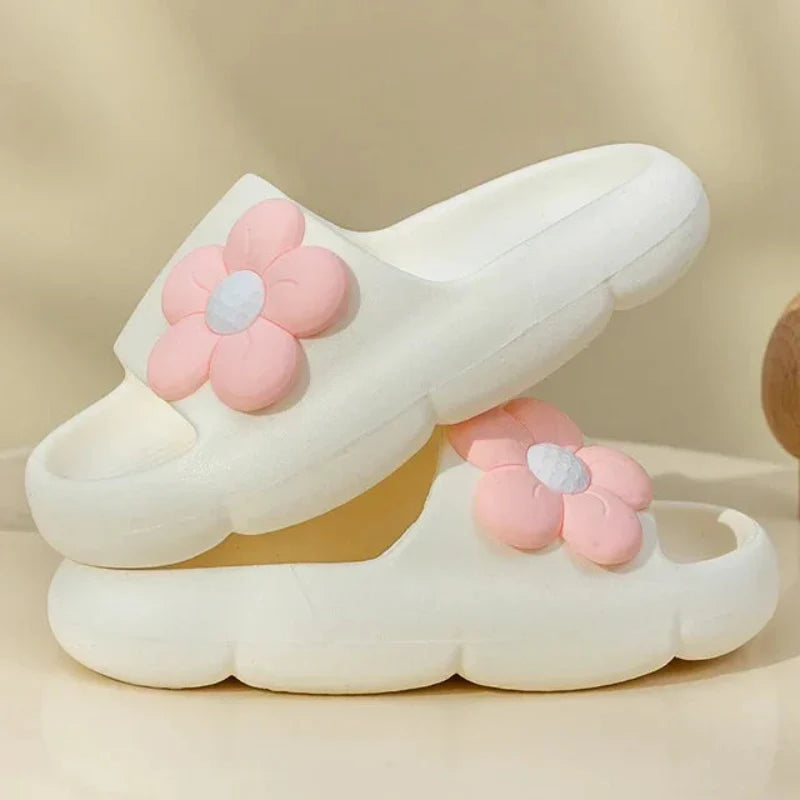 Floral Pattern Non-Slip Slippers for Kids